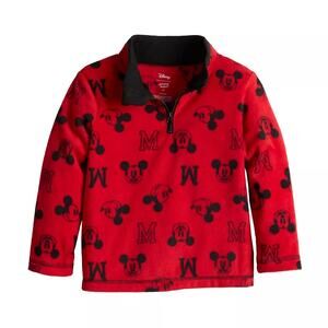 Disney's Mickey Mouse Baby & Toddler Quarter Zip Fleece Pullover © Disney  18 MT